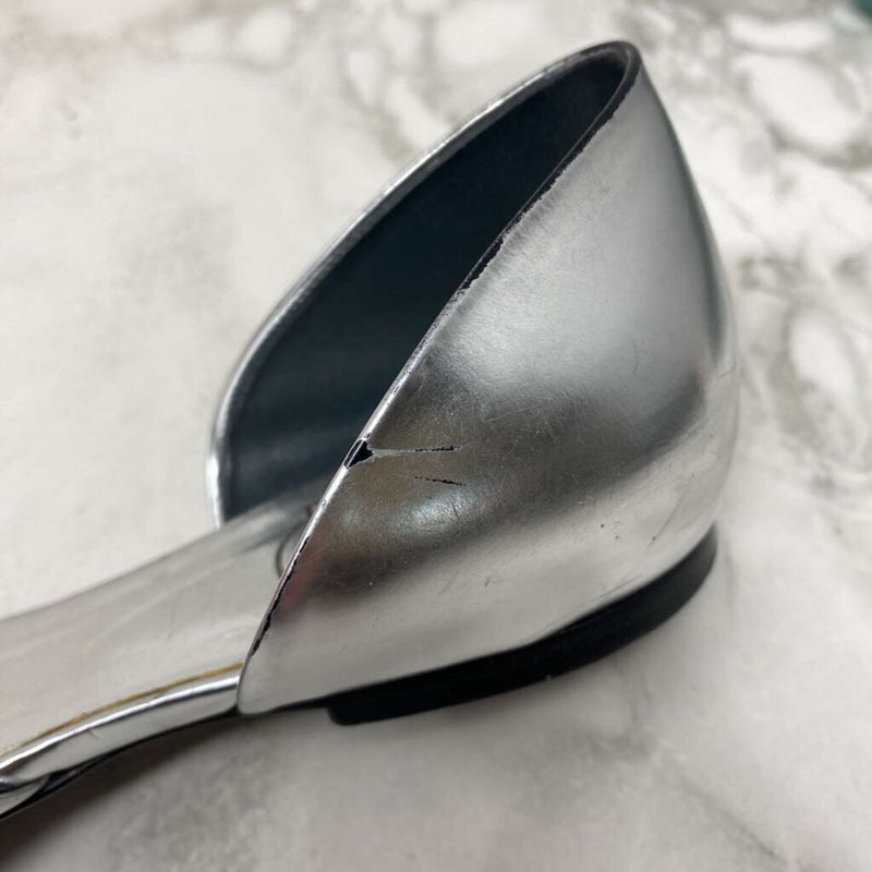 ROGER VIVIER WOMEN'S FLATS silver 39