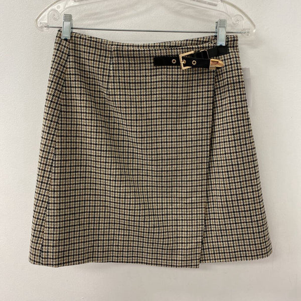 JOE FRESH WOMEN'S SKIRT tan brown black 2