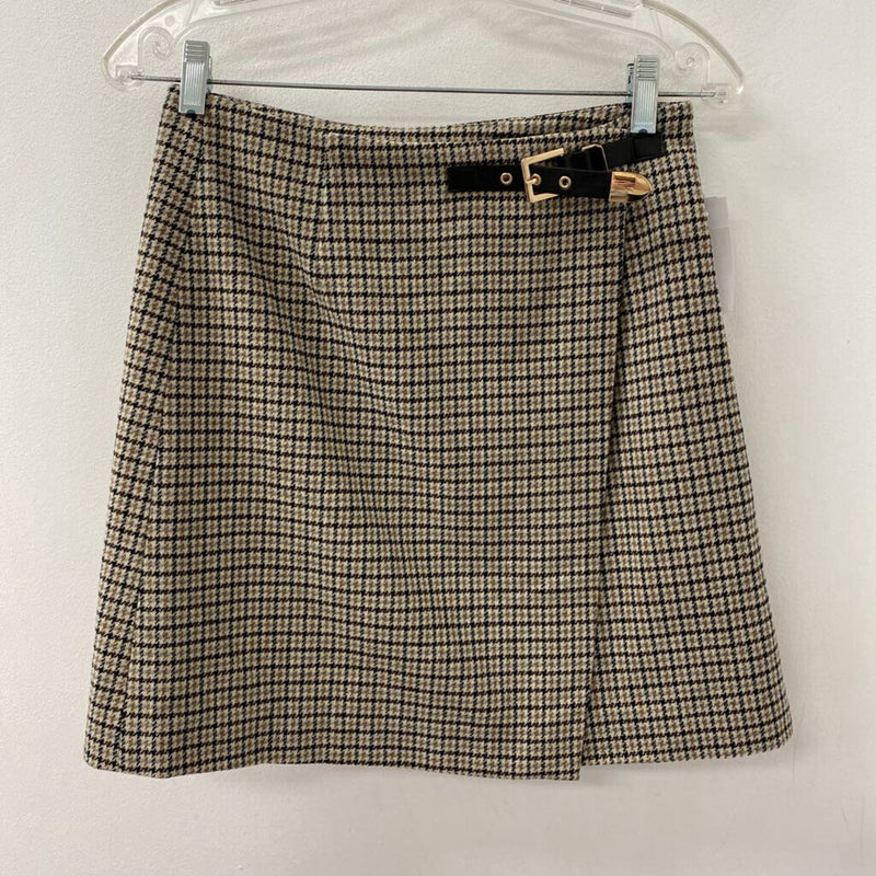 JOE FRESH WOMEN'S SKIRT tan brown black 2