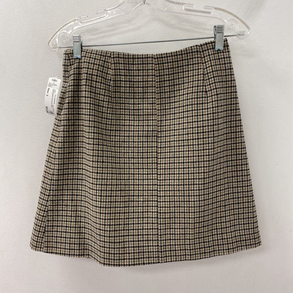 JOE FRESH WOMEN'S SKIRT tan brown black 2
