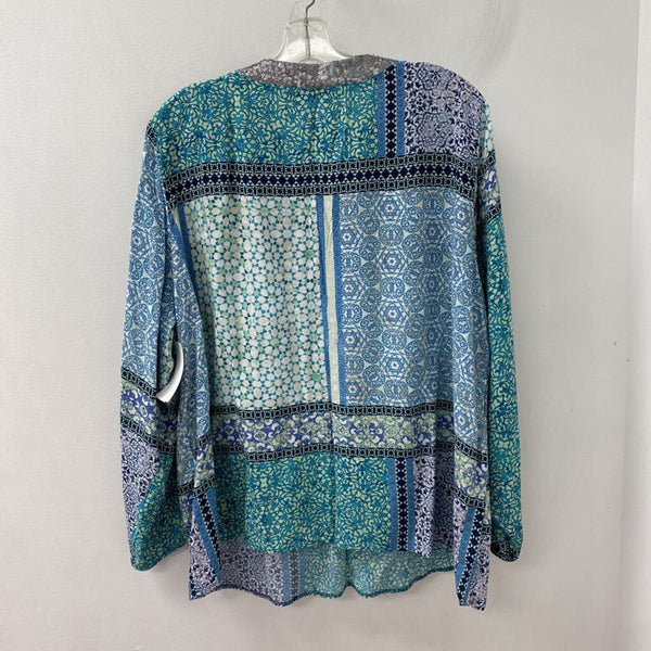 betty barclay WOMEN'S PLUS TOP blue green silver 20