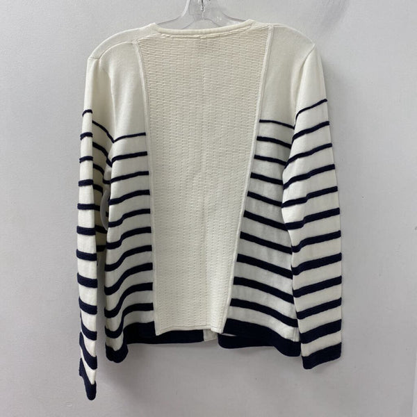 BLUE WILLI'S WOMEN'S CARDIGAN white navy L