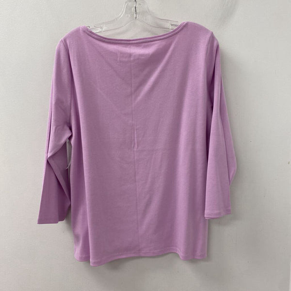TALBOTS WOMEN'S T-SHIRT mauve XL