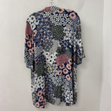 OLSEN WOMEN'S KIMONO/DUSTER navy pink white L/XL