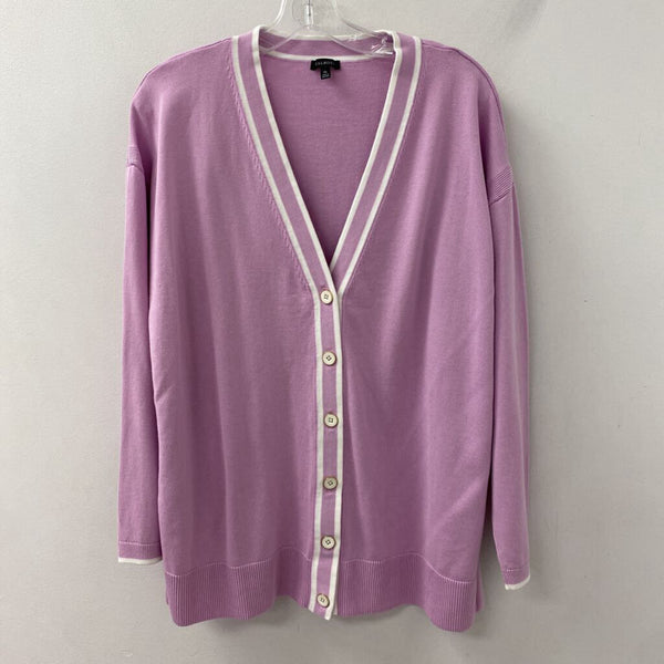 TALBOTS WOMEN'S CARDIGAN mauve XL