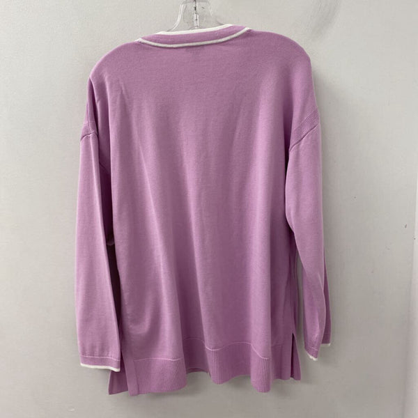 TALBOTS WOMEN'S CARDIGAN mauve XL