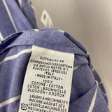 WOMEN'S BLOUSE/SHIRT blue white L/46