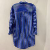 SEVENTY WOMEN'S BLOUSE/SHIRT blue white M/L