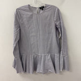 THEORY WOMEN'S BLOUSE/SHIRT blue white m