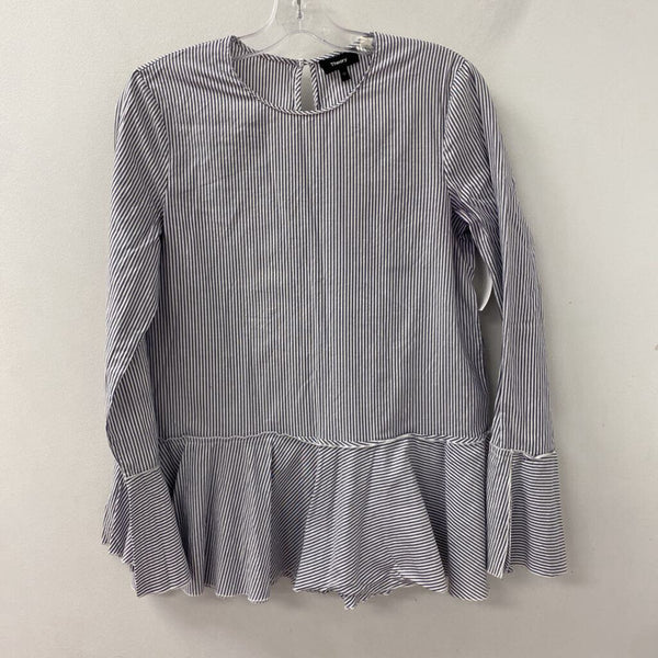 THEORY WOMEN'S BLOUSE/SHIRT blue white m