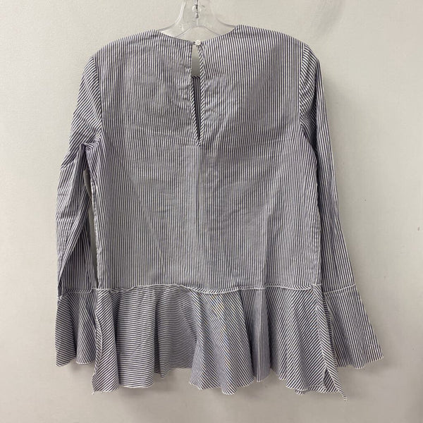 THEORY WOMEN'S BLOUSE/SHIRT blue white m