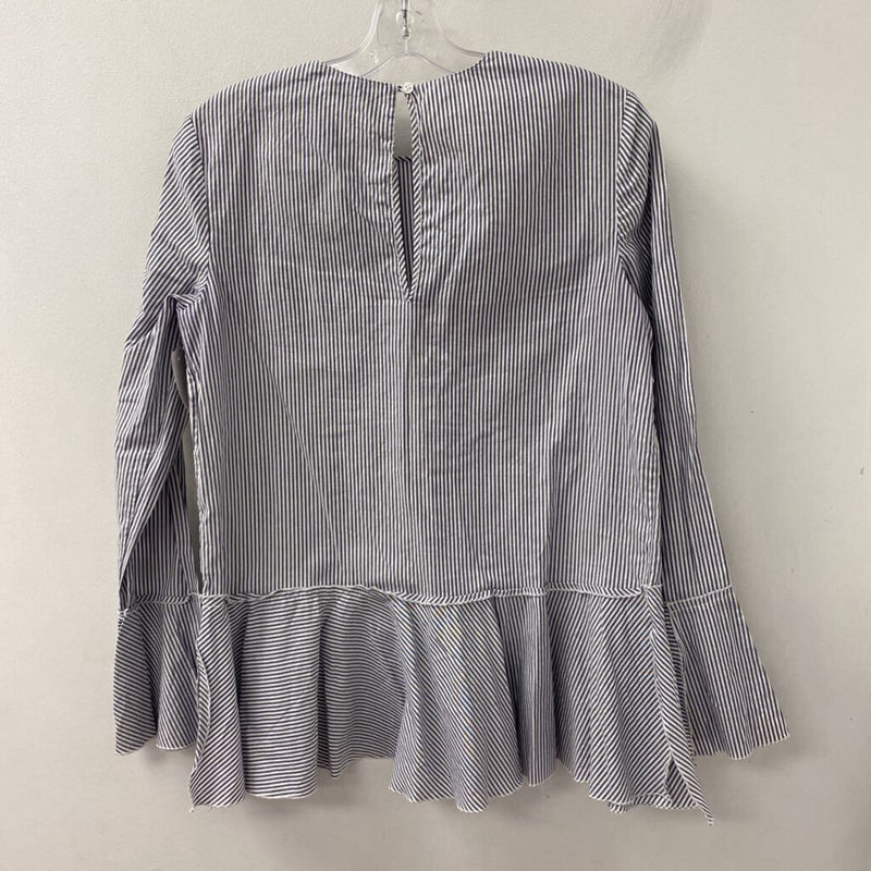 THEORY WOMEN'S BLOUSE/SHIRT blue white m