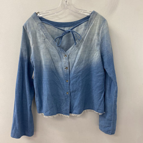 Cloth & Stone WOMEN'S BLOUSE/SHIRT denim blue M