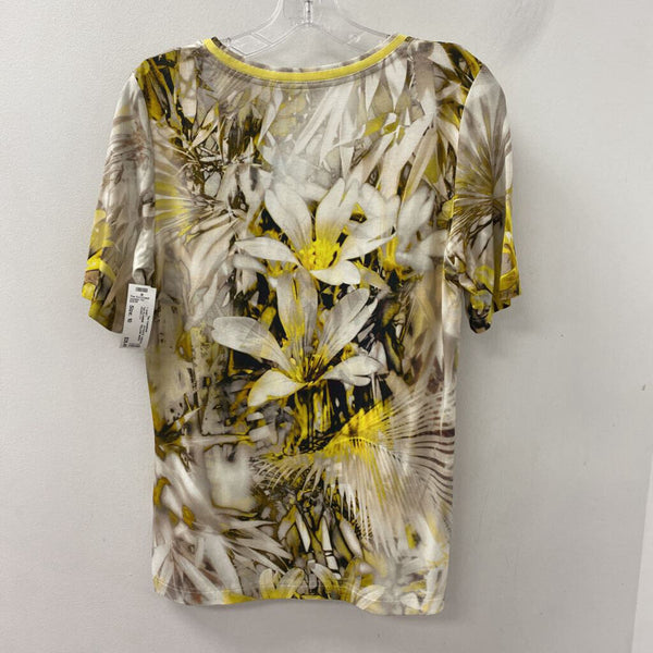 APANAGE collection WOMEN'S T-SHIRT YELLOW WHITE BROWN 10