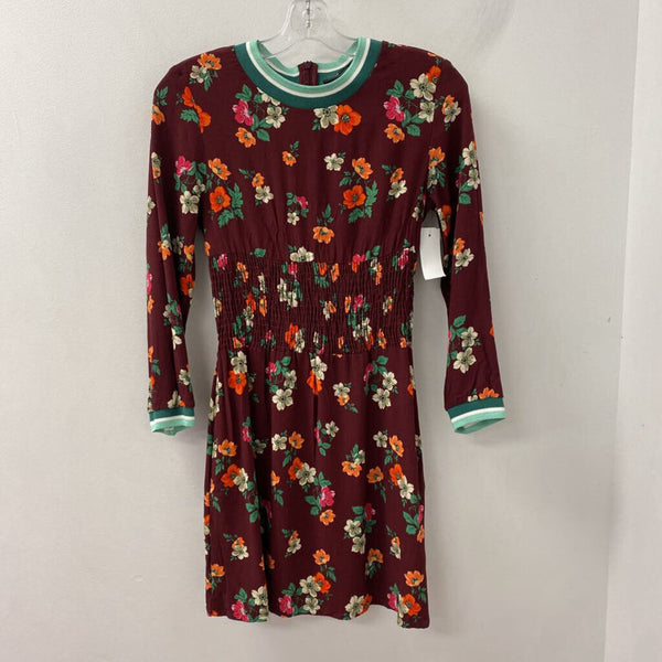 MAJE WOMEN'S DRESS burgundy GREEN MULTI 2
