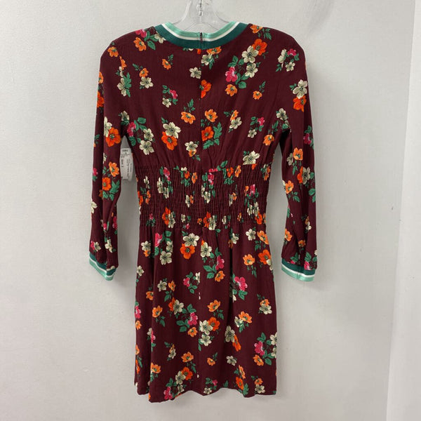 MAJE WOMEN'S DRESS burgundy GREEN MULTI 2