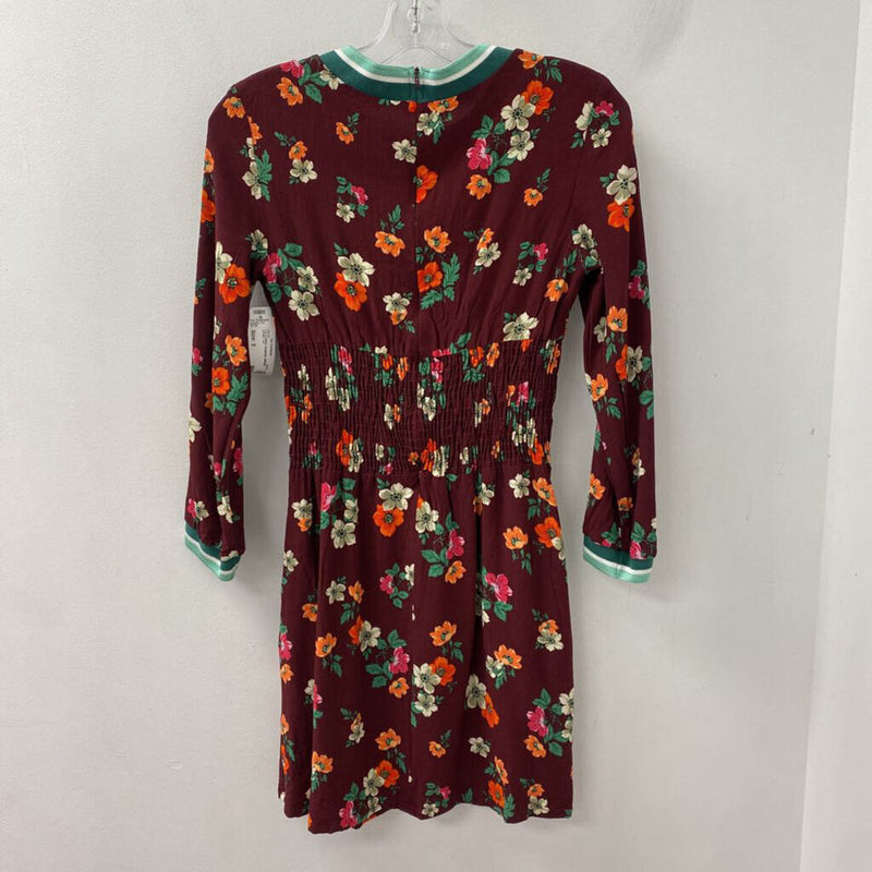 MAJE WOMEN'S DRESS burgundy GREEN MULTI 2