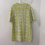 bruno manetti WOMEN'S DRESS yellow off white mix S/44