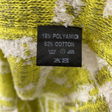 bruno manetti WOMEN'S DRESS yellow off white mix S/44