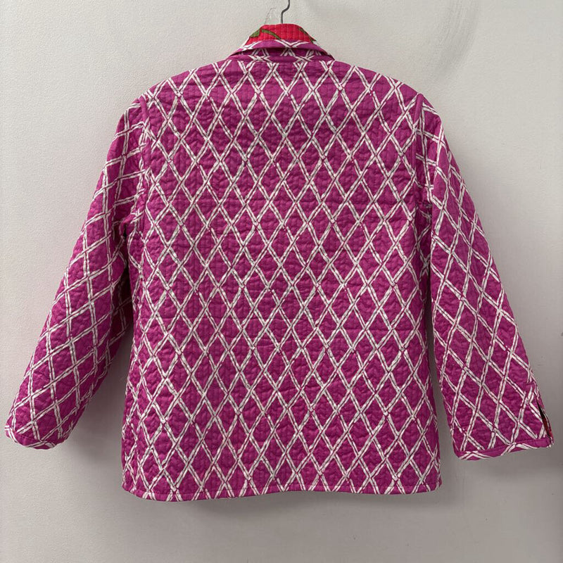 WOMEN'S BLAZER/JACKET pink green white mix S/M