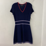 EMPORIO ARMANI WOMEN'S DRESS navy purple coral mix M/44