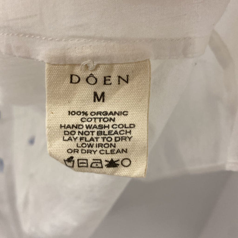 Doen WOMEN'S BLOUSE/SHIRT white blue mix M