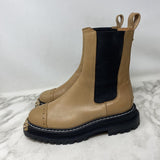 SANDRO WOMEN'S BOOTS tan black mix 37