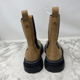 SANDRO WOMEN'S BOOTS tan black mix 37