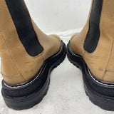 SANDRO WOMEN'S BOOTS tan black mix 37