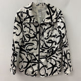 CHICOS WOMEN'S BLAZER/JACKET white black 8/1