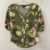 RW&CO WOMEN'S BLOUSE/SHIRT green yellow pink white M