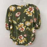 RW&CO WOMEN'S BLOUSE/SHIRT green yellow pink white M