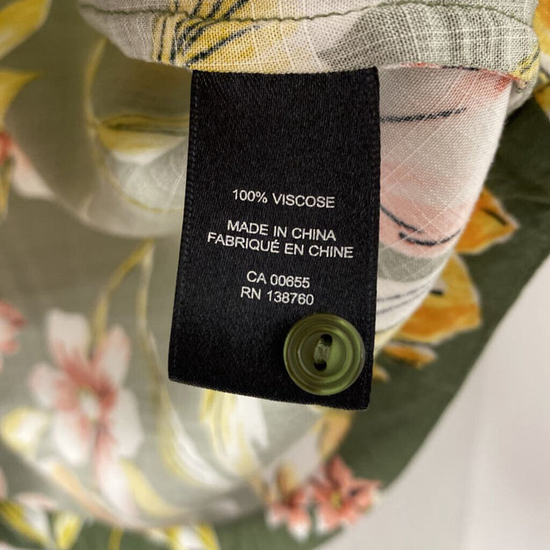 RW&CO WOMEN'S BLOUSE/SHIRT green yellow pink white M