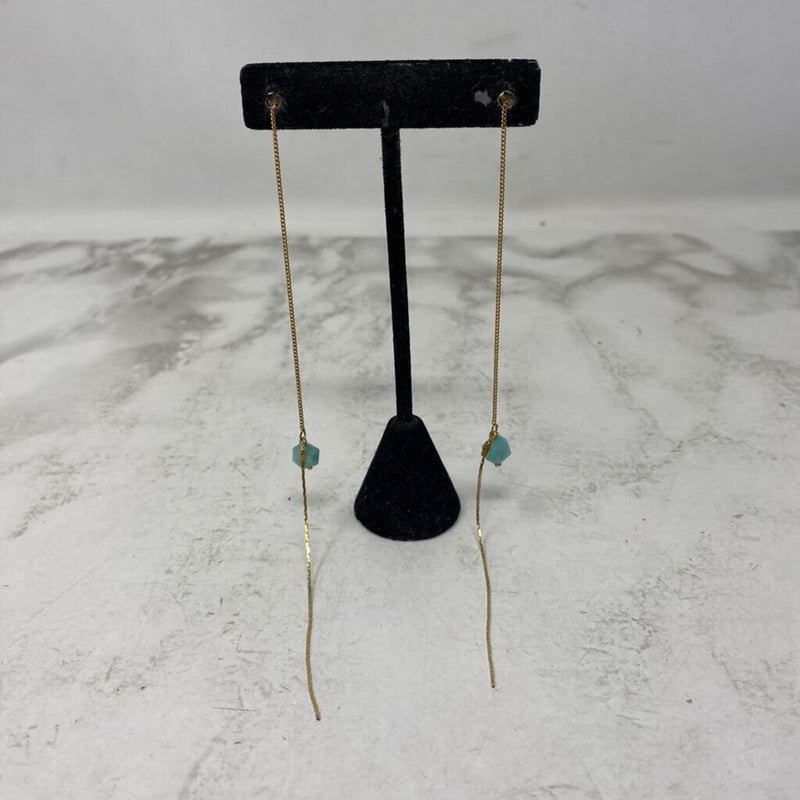 WOMEN'S EARRINGS gold turquoise