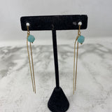 WOMEN'S EARRINGS gold turquoise