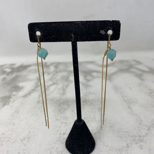 WOMEN'S EARRINGS gold turquoise