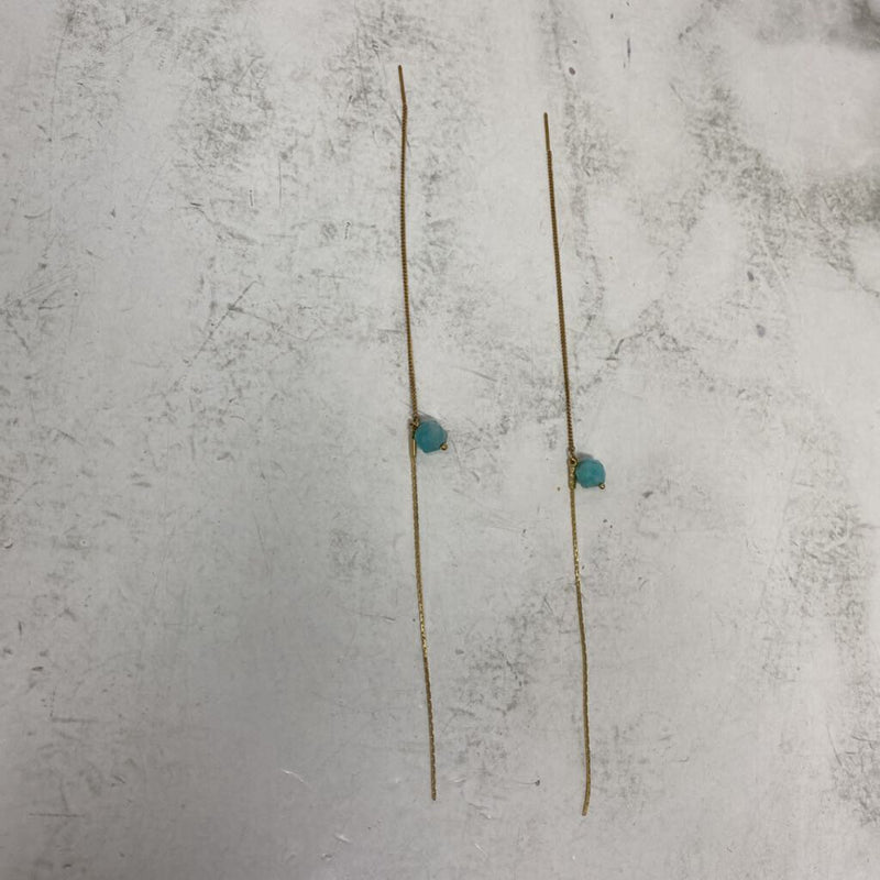 WOMEN'S EARRINGS gold turquoise