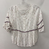 VELVET by graham & spencer WOMEN'S BLOUSE/SHIRT white pink navy XS