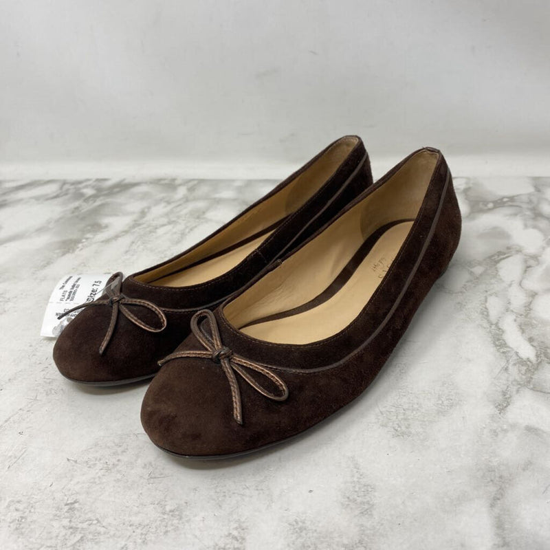 TALBOTS WOMEN'S FLATS brown 7.5
