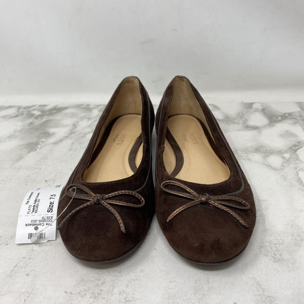 TALBOTS WOMEN'S FLATS brown 7.5