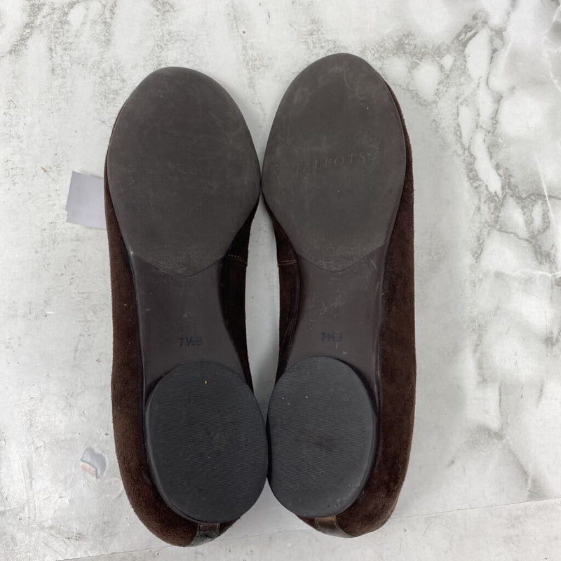 TALBOTS WOMEN'S FLATS brown 7.5