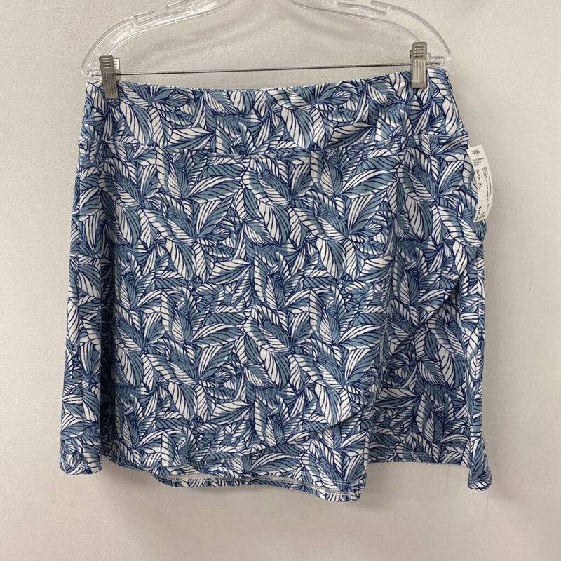 EDDIE BAUER WOMEN'S SKIRT white blue XL