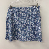 EDDIE BAUER WOMEN'S SKIRT white blue XL