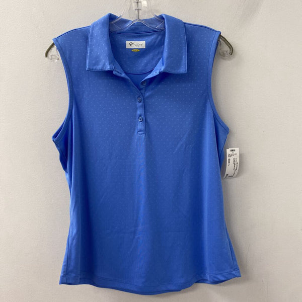GREG NORMAN WOMEN'S ACTIVE TOP blue L