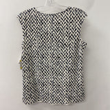 KASPER WOMEN'S BLOUSE/SHIRT white grey black M