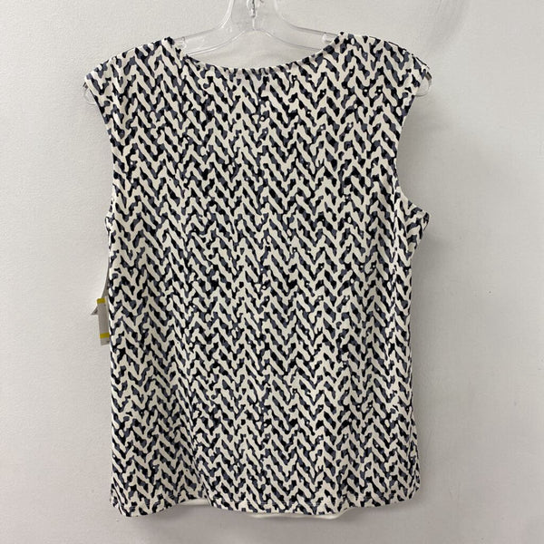 KASPER WOMEN'S BLOUSE/SHIRT white grey black M