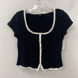 DYNAMITE WOMEN'S TOP black white M