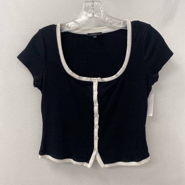 DYNAMITE WOMEN'S TOP black white M