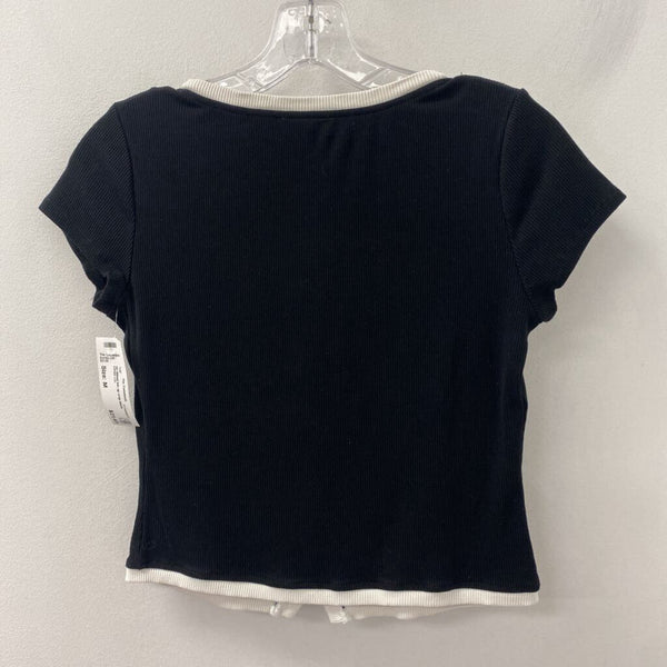 DYNAMITE WOMEN'S TOP black white M