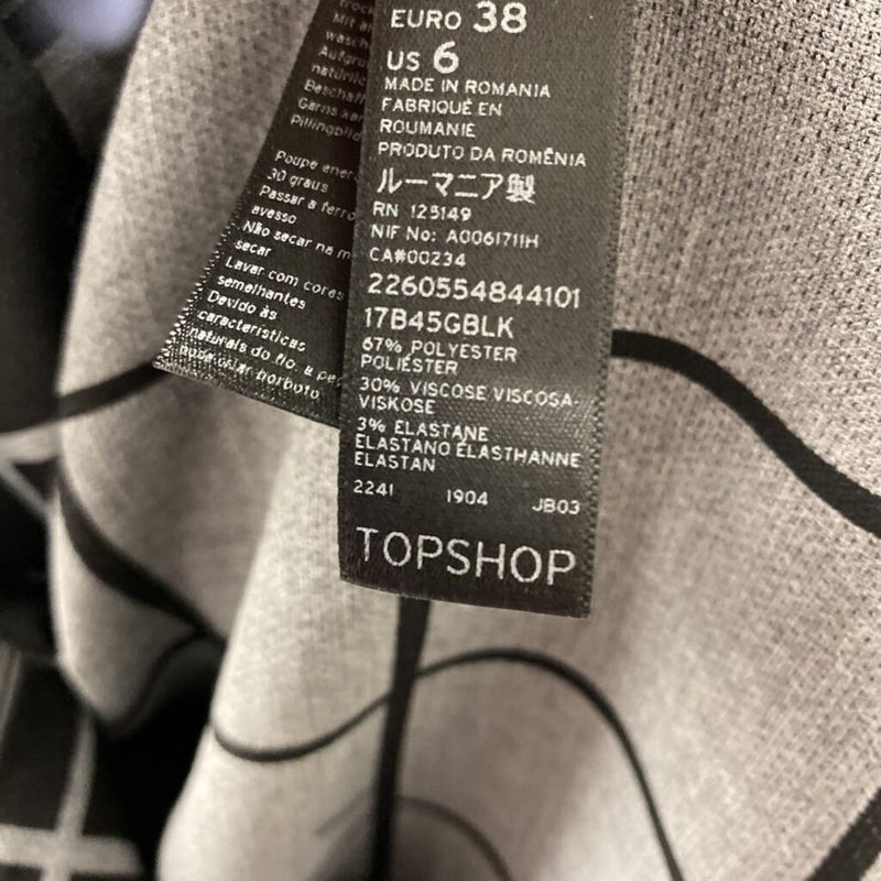 TOPSHOP WOMEN'S BLAZER/JACKET navy grey 6